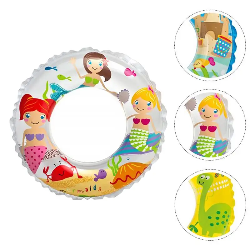 

Kids Swimming Ring Summer Pool Float Ring Inflatable Swim Ring (Random Color)