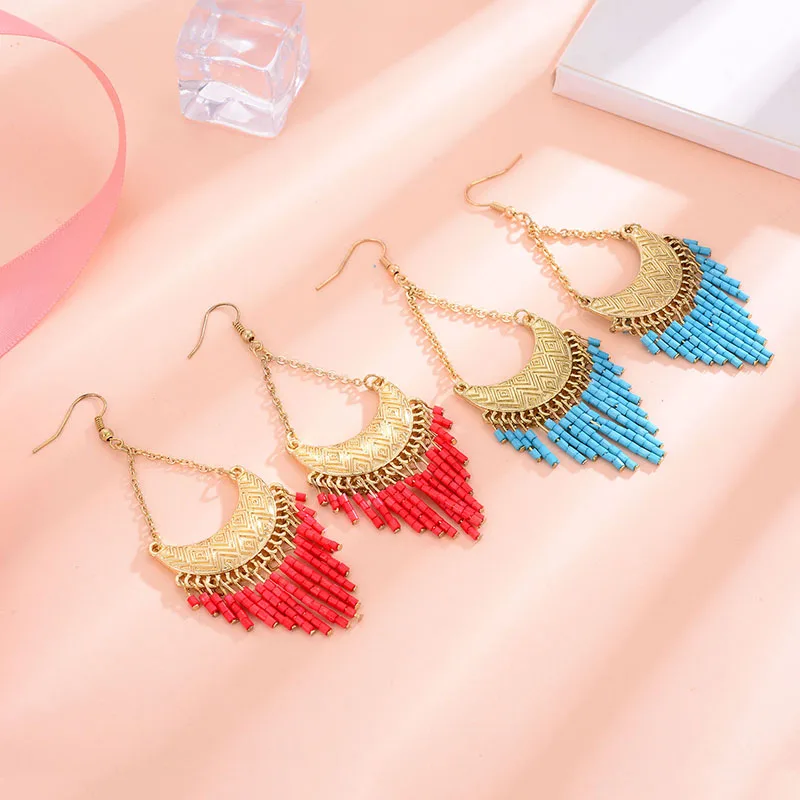 Женские Висячие серьги Shineland винтажные серьги-подвески для женщин вечерние