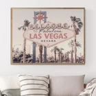 Плакат для фотосъемки в Лас-Вегасе, картина для украшения дома и комнаты