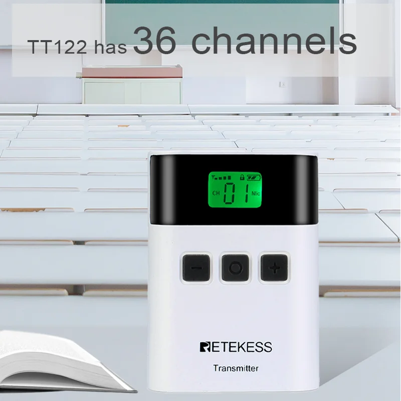 RETEKESS TT122 Wireless Tour Guide System 1 Transmitter+ 5 Receivers for Church Factory Training Goverment Meeting | Электроника