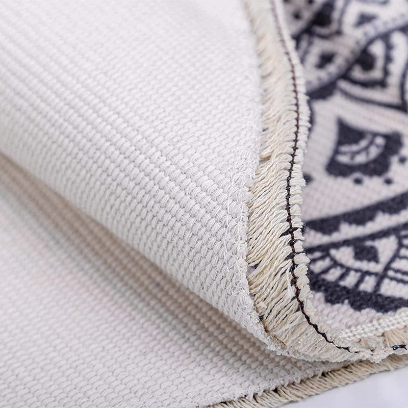 

Round Rugs Bedroom Rugs Bohemian Mandala Circle Rugs Suitable for Family Living Room Coffee Round Rugs