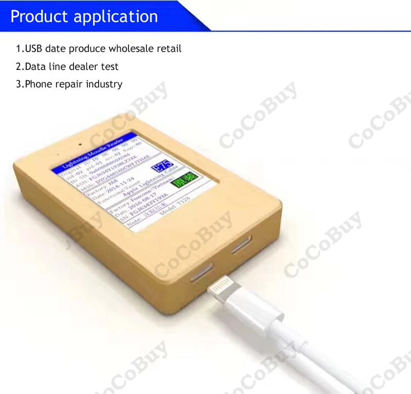 Кабель Apple Lightning считыватель информации мини USB кабель детектор телефон зарядный кабель тестер для Indendifying