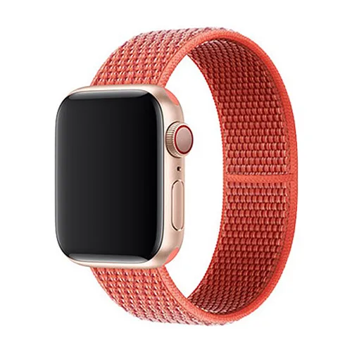 Спортивный нейлоновый ремешок для apple watch 4, apple watch 5, ремешок correa iwatch 44 мм, 40 мм, 38 мм, 42 мм, apple watch series 4, 3, 2, 1 - Цвет ремешка: NEW Nectarine