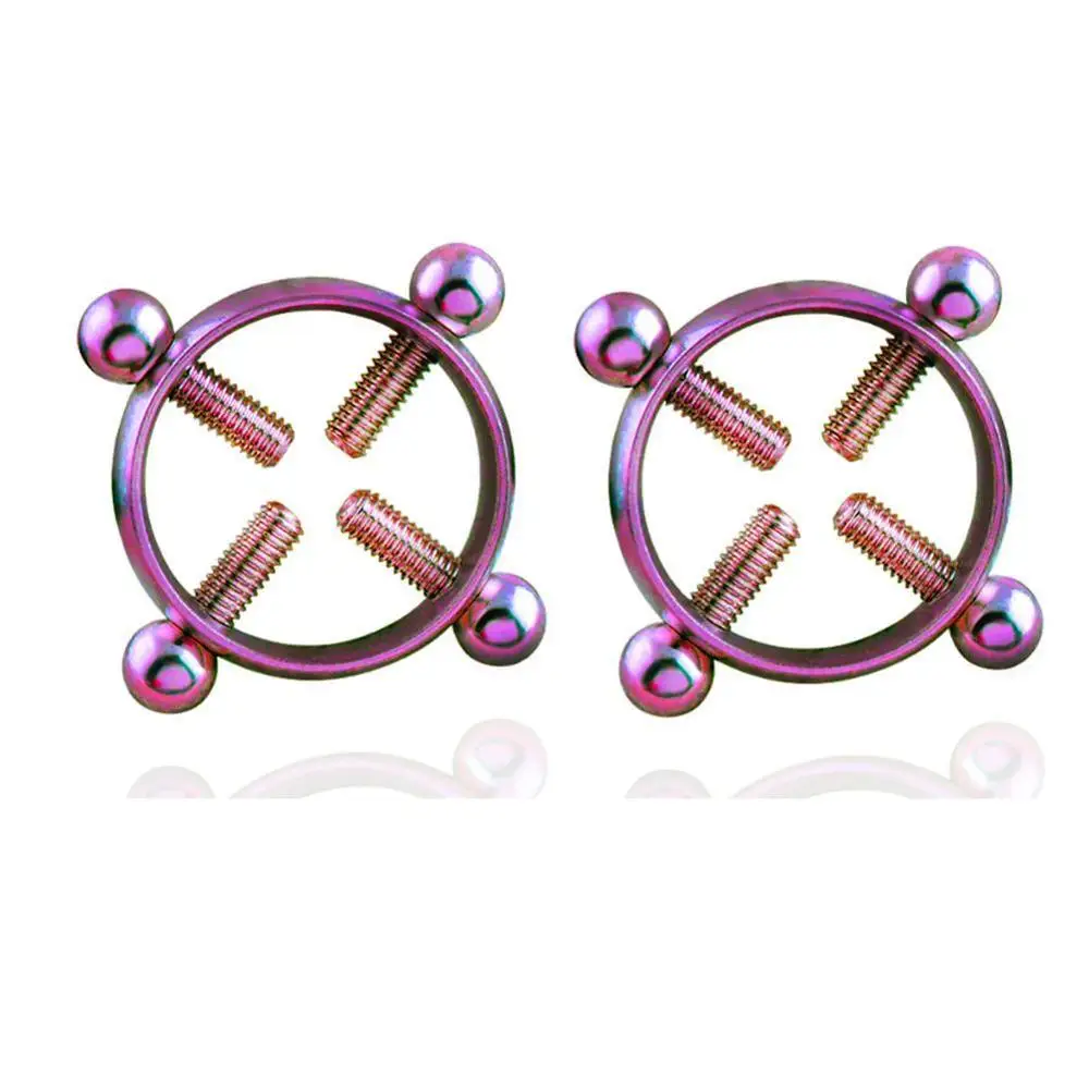 Пикантное привлекательное круглое кольцо для сосков из нержавеющей стали