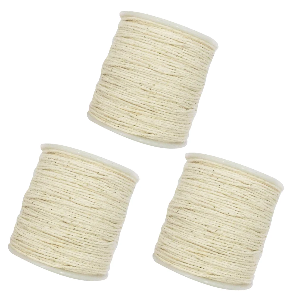 3 шт. 100 м Рождественская декорация поставка натуральный хлопок витой шнур