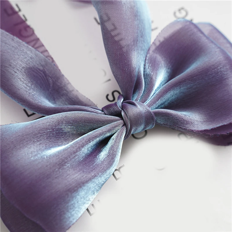 

Transparent Yarn Mesh Dazzling Hair Clips For Women Girls Duckbill Clip Hair Accessories Two Layer Bow Barrette Long Ribbon