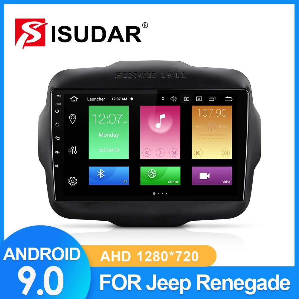 Автомагнитола ISUDAR для Jeep Renegade мультимедийный плеер с GPS стереосистема FM радио