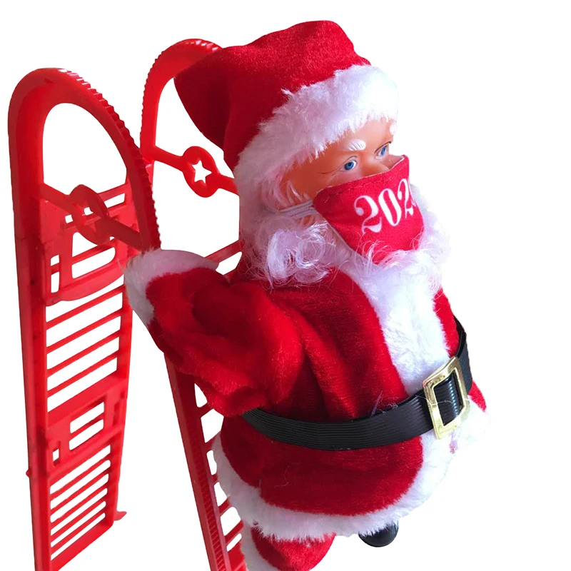 

2020 Christmas Hanging Decoration Santa Claus Electric Climb Ladder Hanging Decoration Christmas Tree Decoration NEW