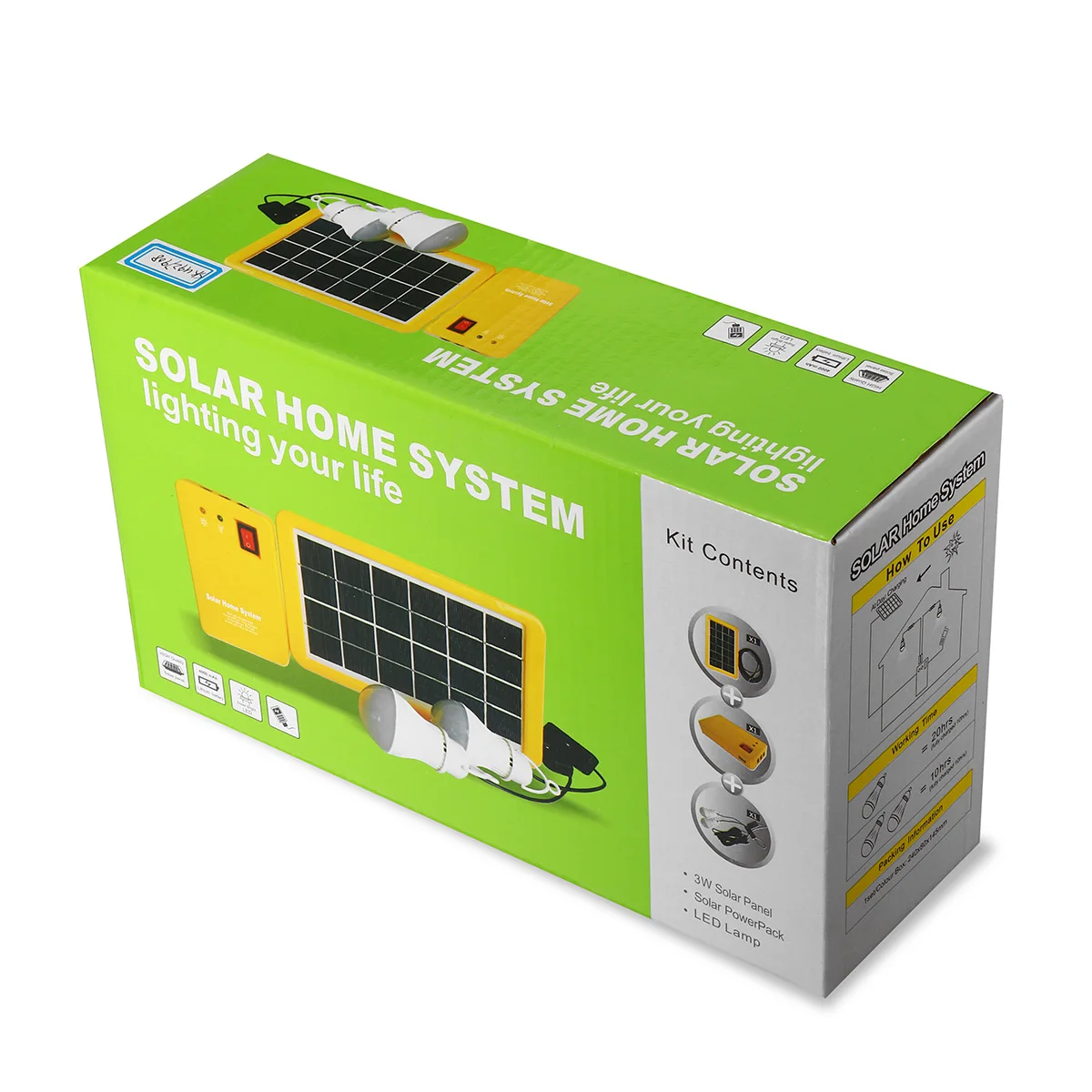 

Solar Charger Light USB Solar Power Panel with 3 LED Bulbs Home System Generator Kit Outdoor Indoor Solar Lighting Saving Light