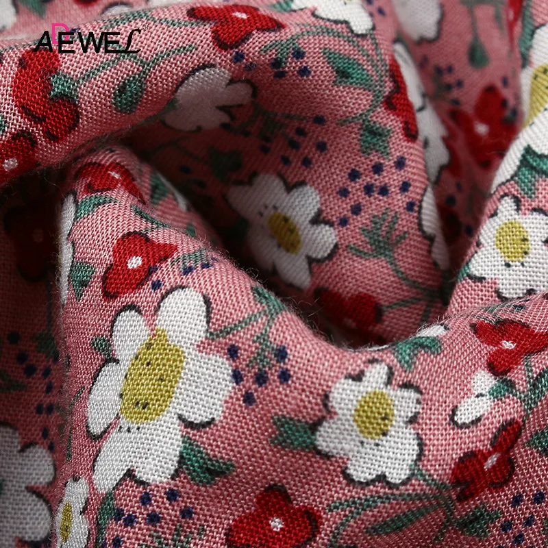 

ADEWEL 2021 New Spring Women's Bohemian Ruffled Floral Printed Dress Sexy Boho Square neck Summer Elegant Dress vestido de mujer