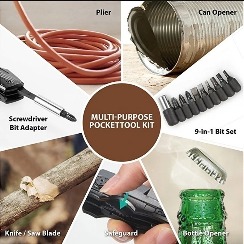 Многофункциональные карманные плоскогубцы многофункциональные складные ножи