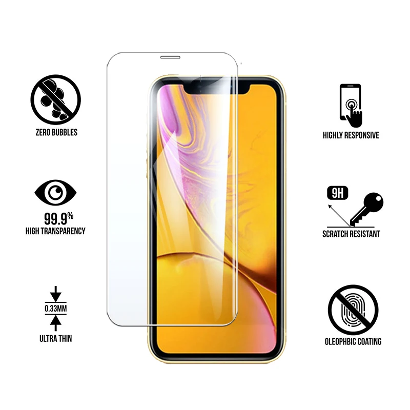 2 шт. Защитное стекло для apple iphone 11 pro max phone11 i11|Защитные стёкла и плёнки телефонов| |