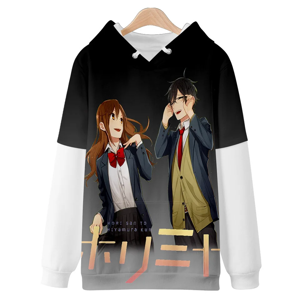 

Harajuku Anime Men's and Women's Long Sleeve Hooded Sweater Kawaii Boys and Girls Spring and Autumn Thin Sweater Jacket