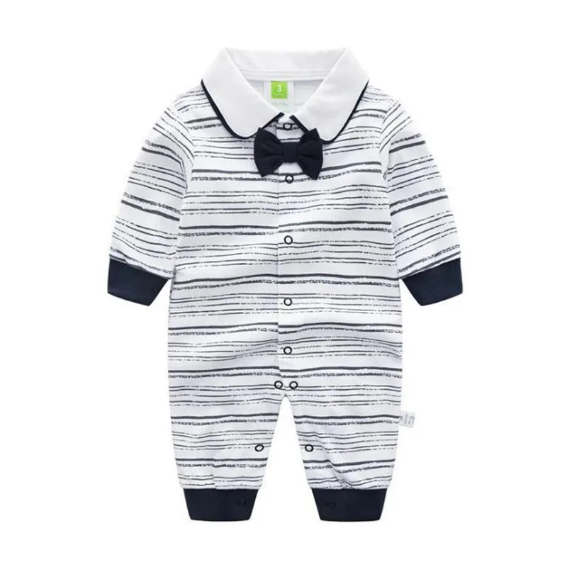 Весенне осенний комбинезон для новорожденных с длинными рукавами мальчиков