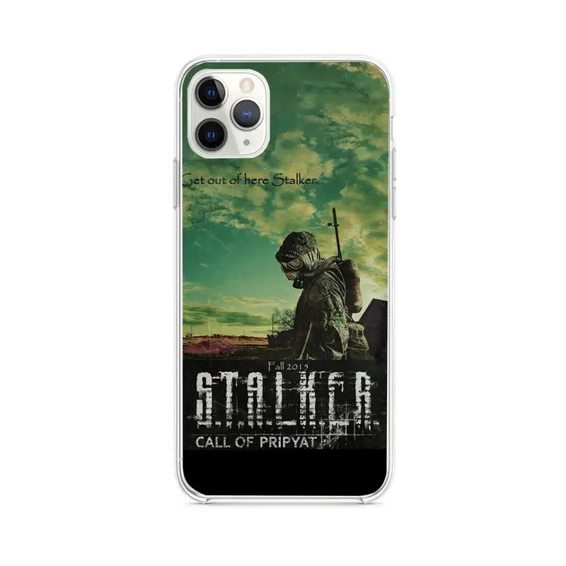 stalker clear sky phone case clear for iphone 12 11 pro max mini xs 8 7 6 6s plus x 5s se 2020 xr cover free global shipping