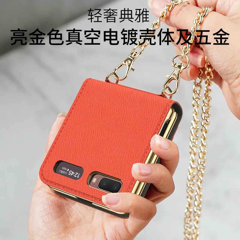 fashion card leather case for samsung galaxy z flip cover foldable hard shell for galaxy z flip 5g bags mobile phone cases free global shipping