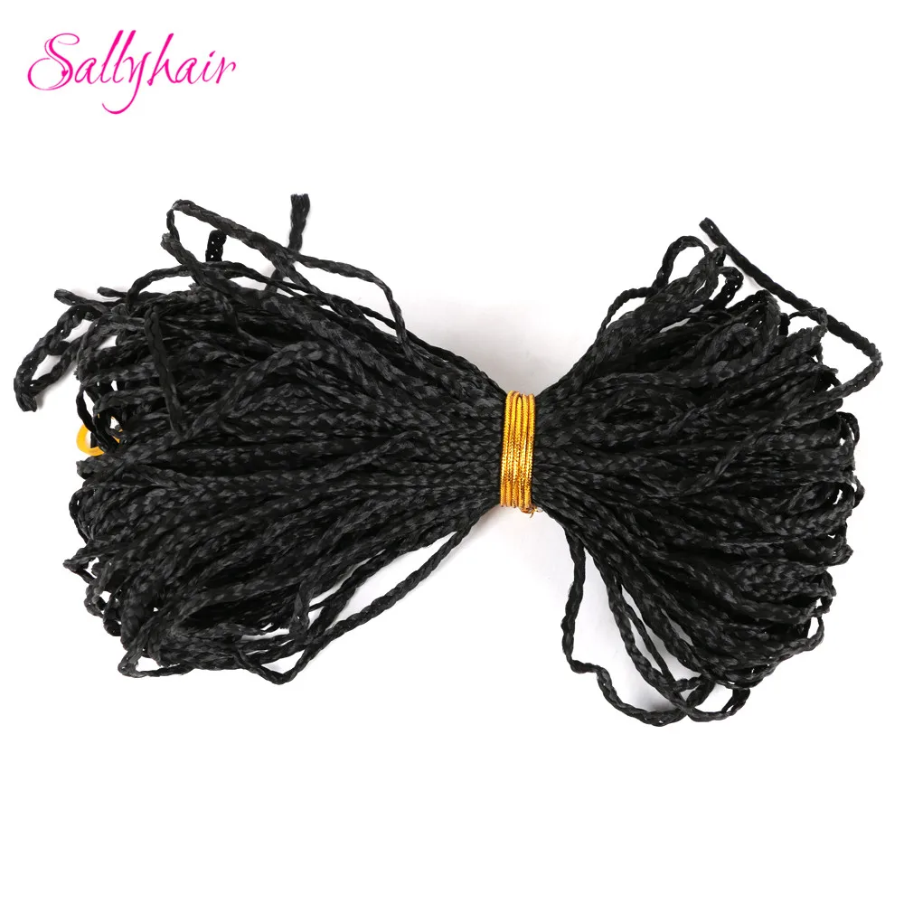 Sallyhair, Zizi, косички, вязанные крючком, коробка, косички, цветные синтетические волосы для наращивания, жук, серый блонд, вязанные волосы, 48 прядей/упаковка