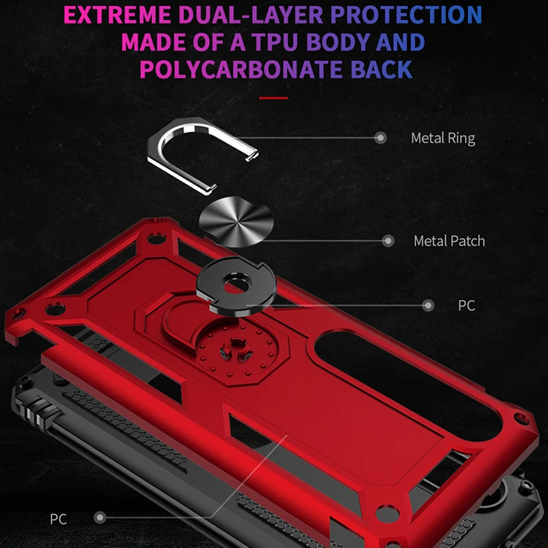 Бронированный противоударный чехол для телефона Xiaomi Redmi K30 K20 Note 9 8 Pro 8T 8A 10 CC9 SE CC9E 9T