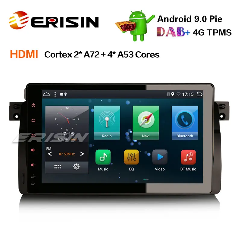 Erisin ES6296B 9 &quotDAB + Android 0 Авторадио AUX GPS Navi FM 4G BT для BMW 3er E46 320 M3 ROVER 75 MG ZT|Автомагнитолы| |