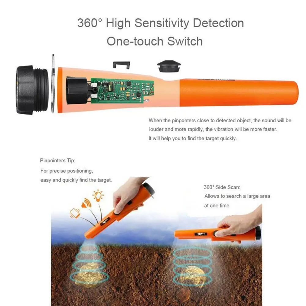 Новинка 2021 профессиональный металлоискатель GP-pointer водонепроницаемый ручной