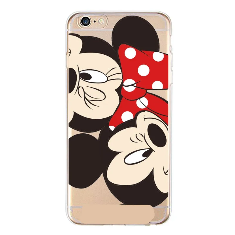 Для Fundas iphone 5S, 5 S, SE, чехол для Apple iphone 6, 6 S, 7, 8 Plus, X, XS, милый силиконовый чехол для телефона с Минни, чехол для iphone 7, capas - Цвет: Светло-зеленый