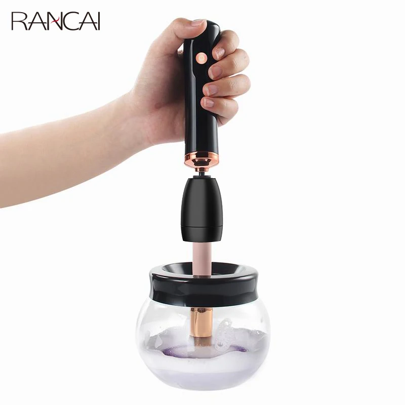 RANCAI Professional Makeup Brush Cleaner Fast Washing and Drying Make up Brushes Cleaning Makeup Brush Tools and Machine