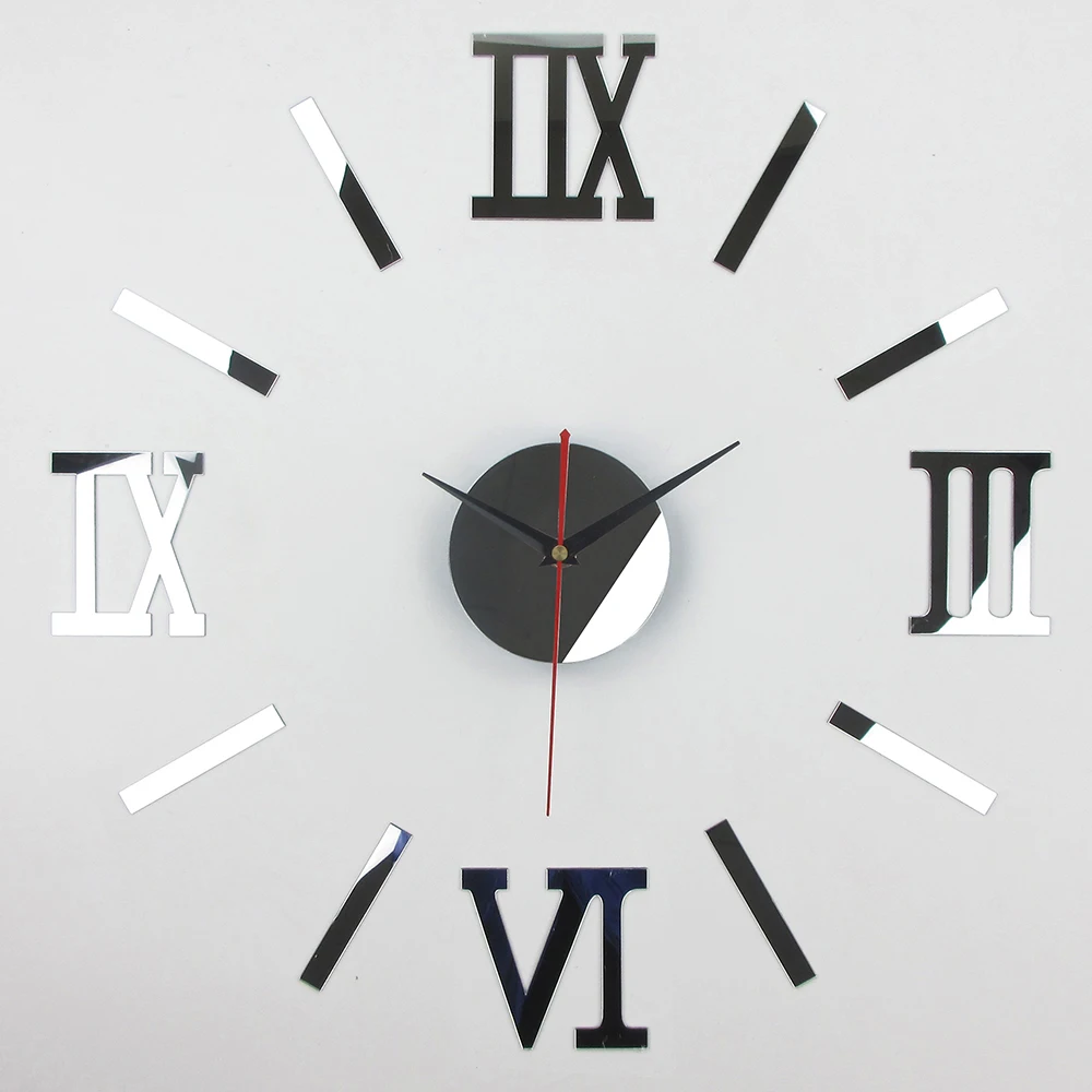 2019 горячая Распродажа 3D DIY часы настенные Horloge акриловые зеркальные наклейки