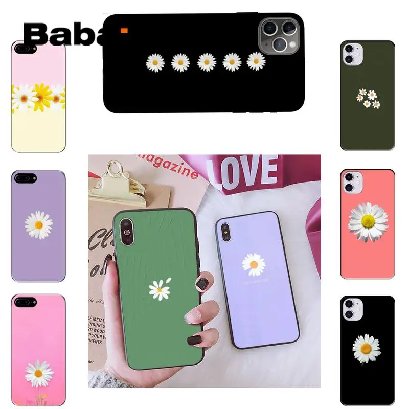 

Babaite Small daisy peaceminusone Phone Case For iPhone 8 7 6 6S Plus X XS MAX 5 5S SE XR 11 11pro promax 12 12Pro Promax coque