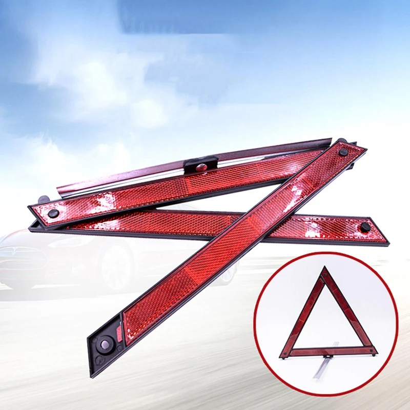 Автомобильный треугольный красный светоотражающий Предупреждающий Сигнал