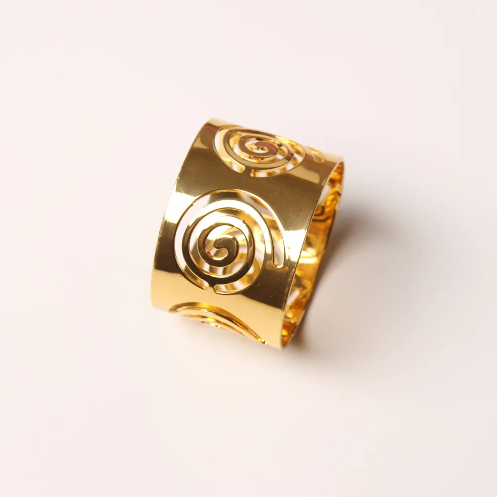 6 шт. металлические полые вихревые креативные кольца для салфеток | Кольца