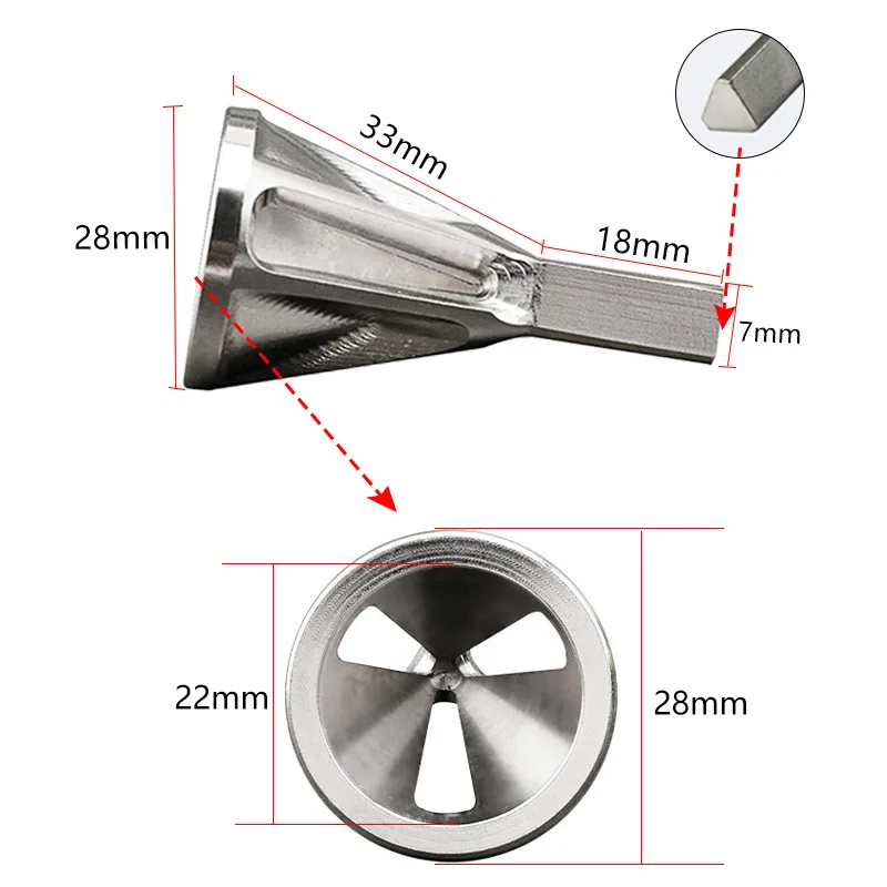 Инструмент для снятия заусенцев с внешней фаски из нержавеющей стали |