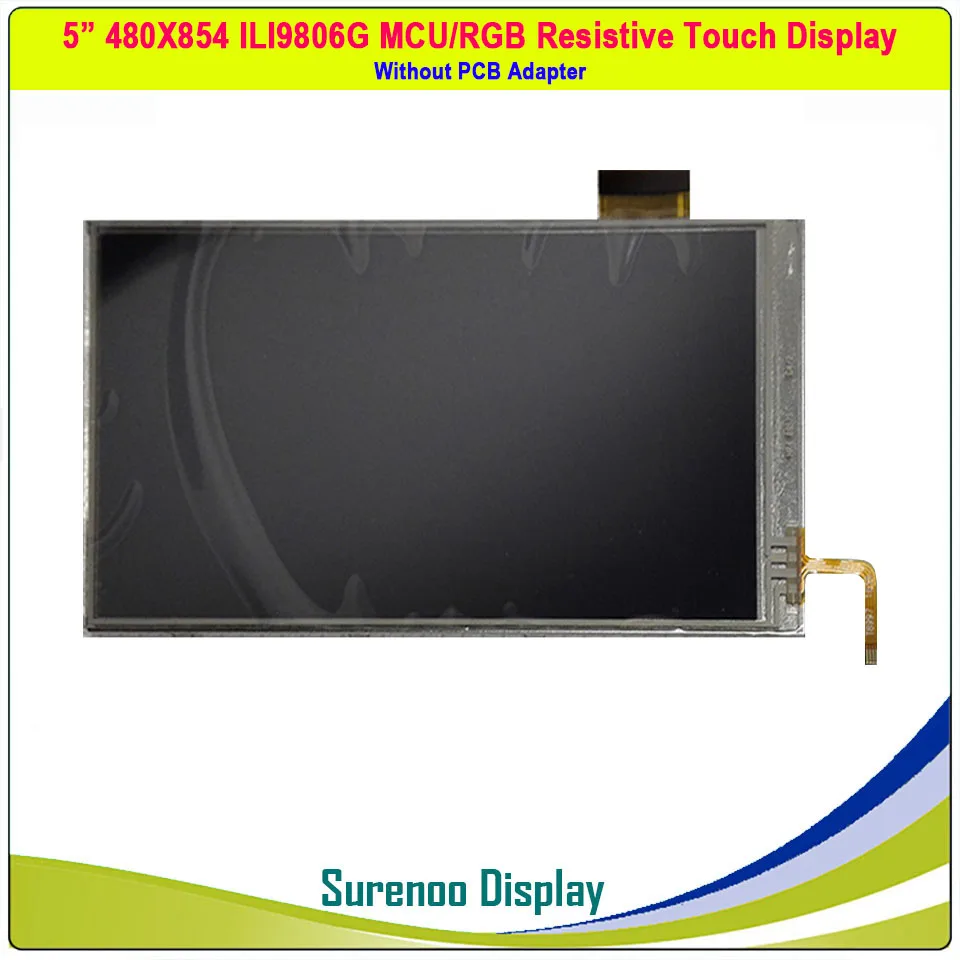 5,0 дюймов 480*854 ILI9806G 16 м HD емкостный резистивный сенсорный ips TFT ЖК-модуль экран дисплей Панель MCU RGB