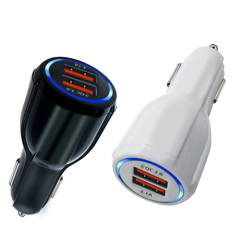 

Dodoup car USB charger fast charging 3.1A mobile phone charger 2 port USB fast suitable for iPhone 7 8 X XS Samsung tablet car c
