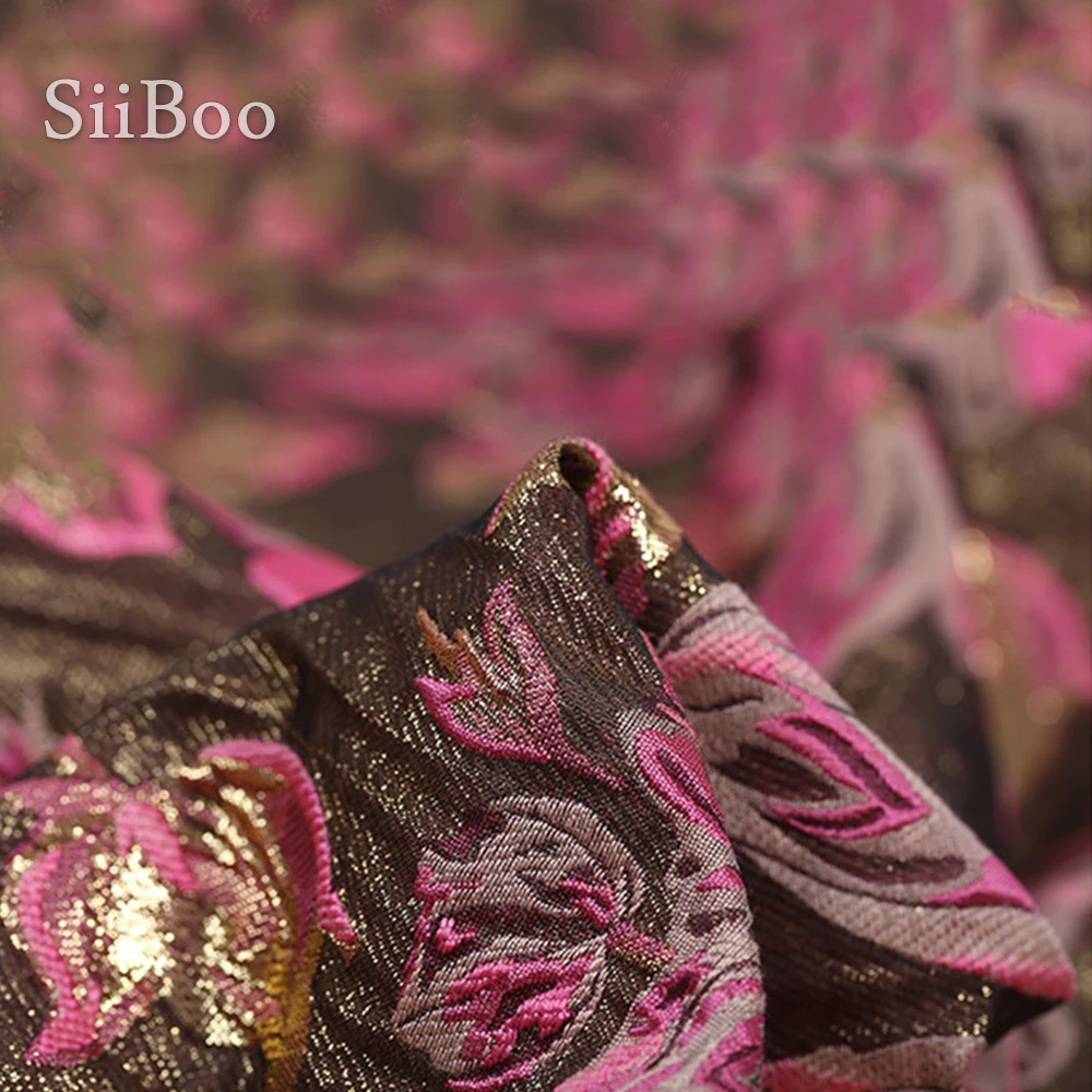 Итальянская Роскошная коричневая с 3D розовыми цветочными металлическими