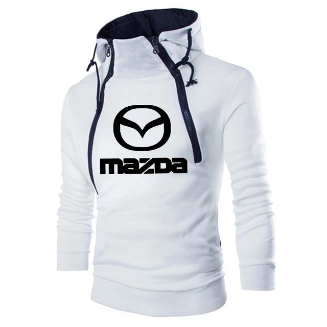 

New Spring Autumn Mazda Hoodies Men's Double Zipper Hoody Cotton High Quality Casual Male Custom Sportswear Tops