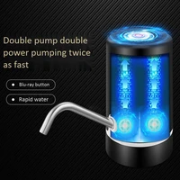 usb fast charging double motor electric automatic bottle drinking water pump dispenser charging double pump barrel pump