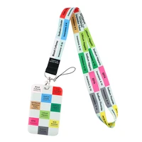 fd0694 doctor nurse lanyard for keys usb id card badge holder keychain diy lanyards gift for nursing clinicals and rn student