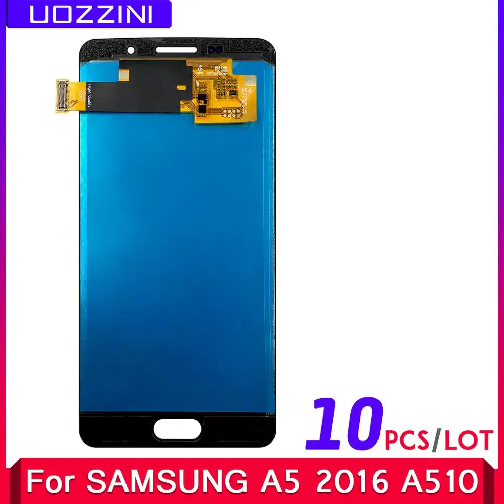 10 шт./лот Super AMOLED ЖК дисплей сенсорный экран в сборе для Сань Син Galaxy A5 2016 A510 A510F A510M