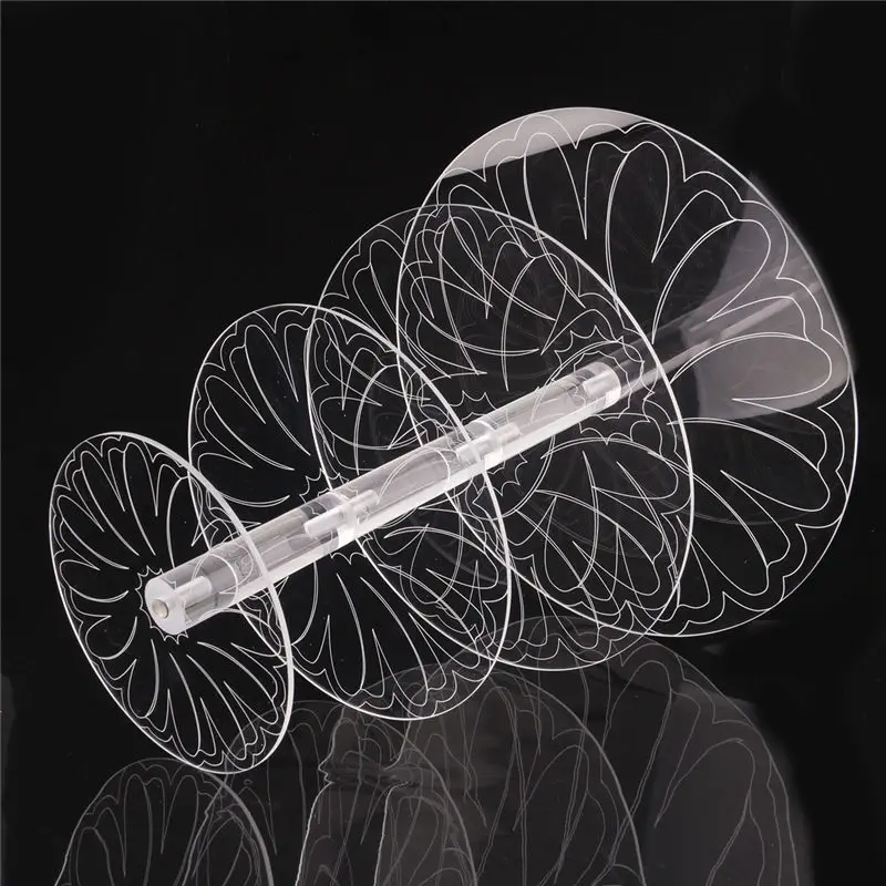 Новый Круглый акриловый 3/4 уровня кекс подставка для торта держатель собрать и