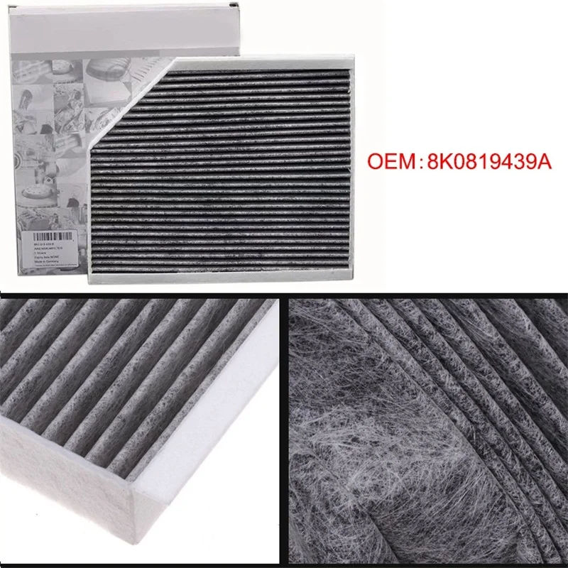 

Cabin Filter 2Pcs Set For Audi A4 B8 A4 Avant 2007-2015/A4 Allroad B8 2009-2016/S4 RS4 quattro 2008-2015 Air Conditioning Filter