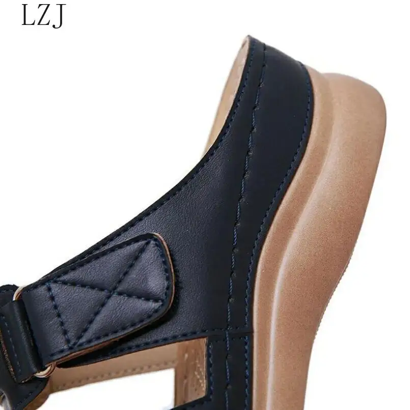 

Fashion Women's Summer Open Toe Comfy Sandals Super Soft Premium Orthopedic Low Heels Walking Sandals Corrector Cusion 35~43