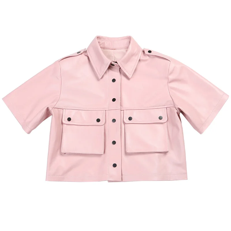 Женская куртка из натуральной овечьей кожи повседневная куртка-карго одежда Zjt2535