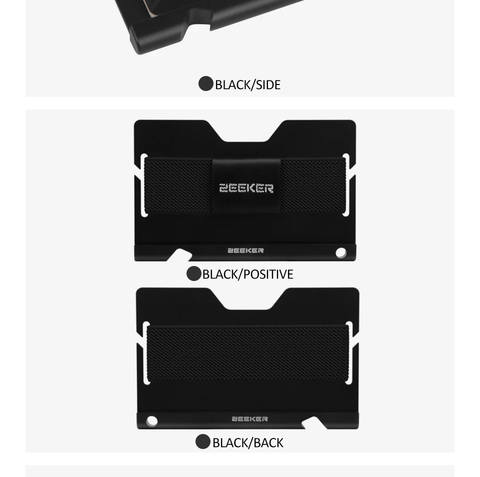 RFID Блокировка держатель кредитной карты металлический передний карман мужской короткий кошелек для Футляр для удостоверения личности визитница тонкий мешок для денег