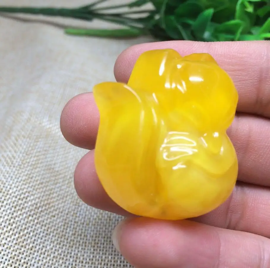 Бесплатная доставка кулон второго поколения из медового воска и лисы женская