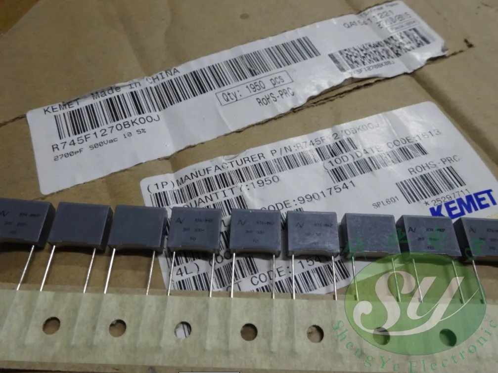 50 шт. AV R74 0 0027 мкФ/500VAC 2.7nf 2700pf 2n7 272 новый самый популярный пленочный конденсатор 10