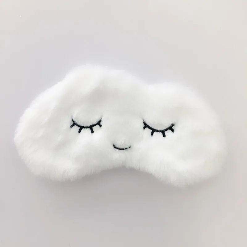 

Lovely Sleep Mask Fluffy Clouds Eye Patches Cute Children Women Face Mask Funny Warm Comfort Eye Cover Help Sleep Eyeshade Night