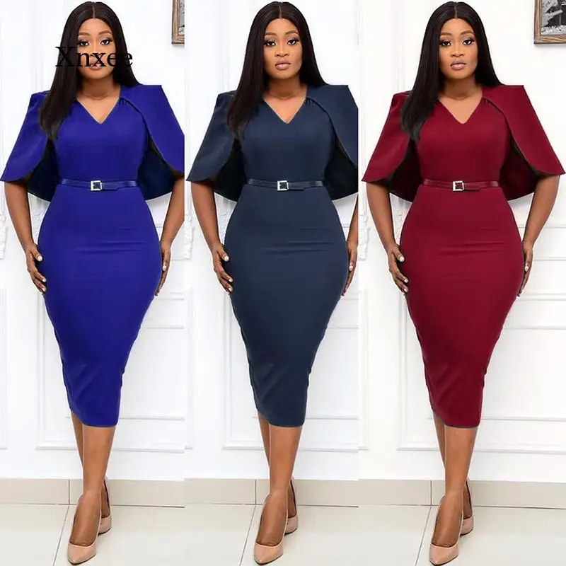 

Элегантное платье-накидка с V-образным вырезом, новинка 2021, облегающее женское платье, модное офисное женское облегающее платье, вечерние пл...