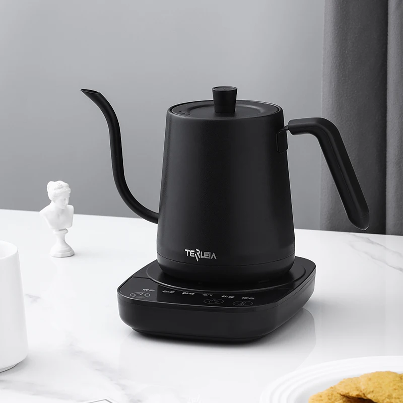 - Swan neck narrow mouth electric kettle office kettle automatic
temperature control thermostat hand coffee maker household