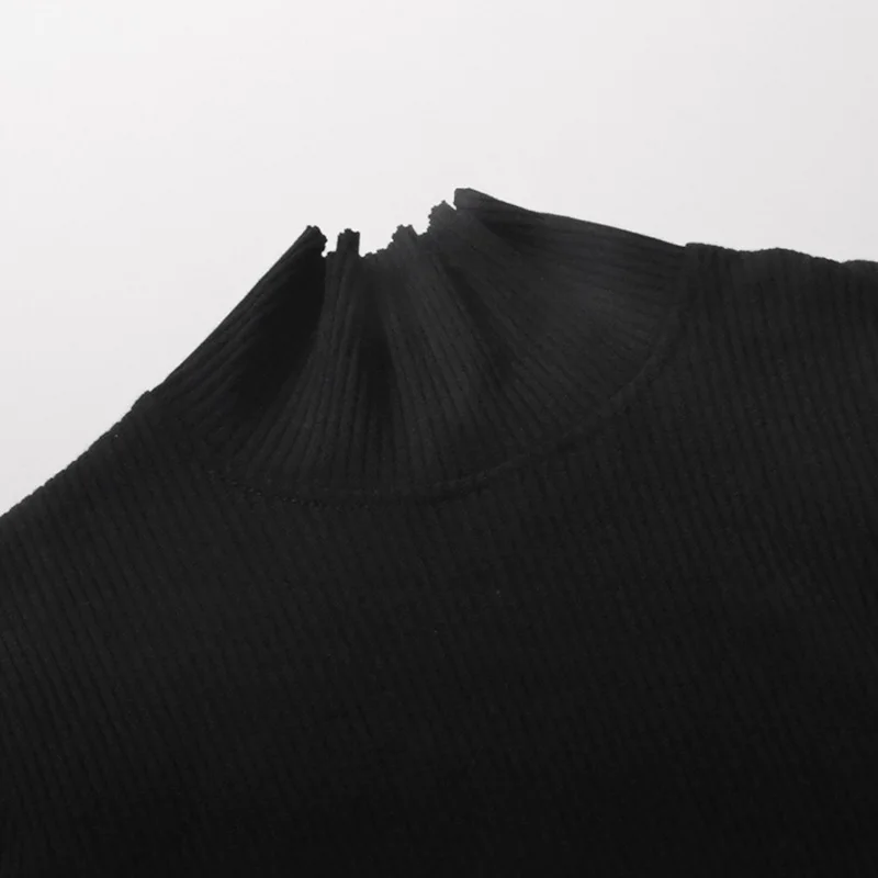 

YRRETY Autumn Winter Womens Dress Vestido Long Sleeve Slim Bodycon Turtleneck Warm Solid Casual Pencil Dresses Drop Shipping