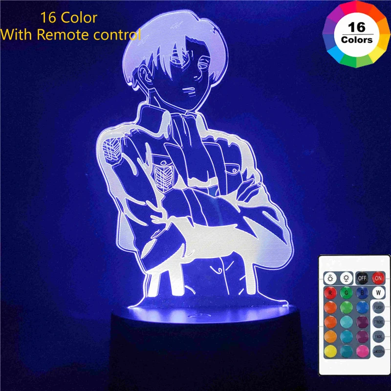 

Attack on Titan Shingeki No Kyojin anime figure figurine action figure Home Room Decor Table Lamp children toys